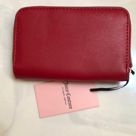 Juicy Couture Cool Red Love Never Dies Multi Compartment Bifold Wallet NWT - Picture 8 of 16